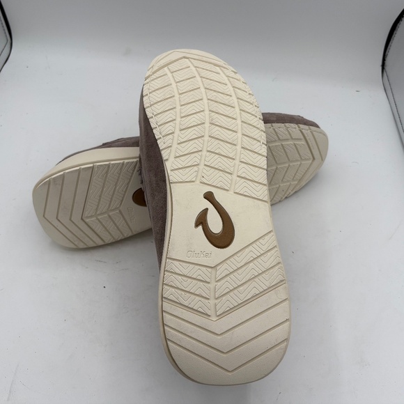NEW Olukai KA’A Loafer Mens Size 13 Gray Leather Suede Slip On Casual Shoes main image 6